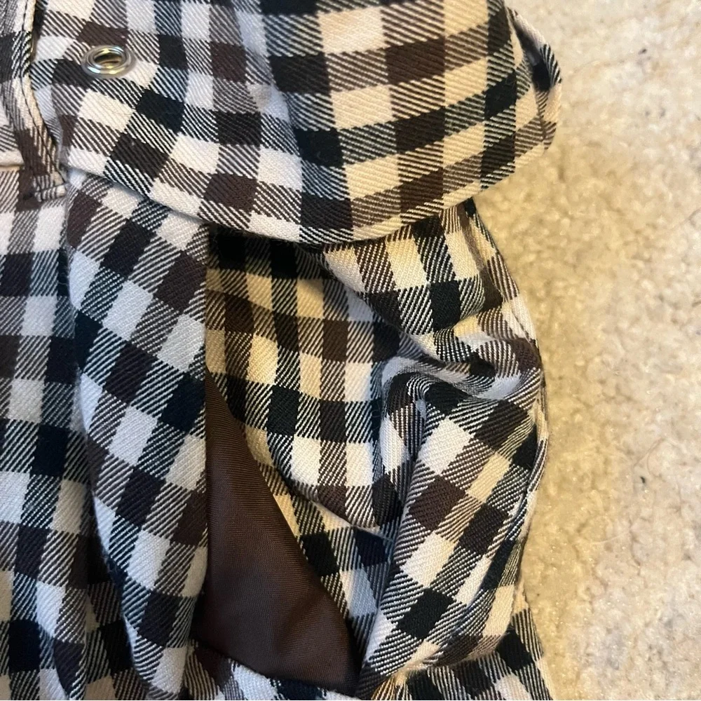 Forever 21 Black & White Gingham High-Waist Belted Shorts